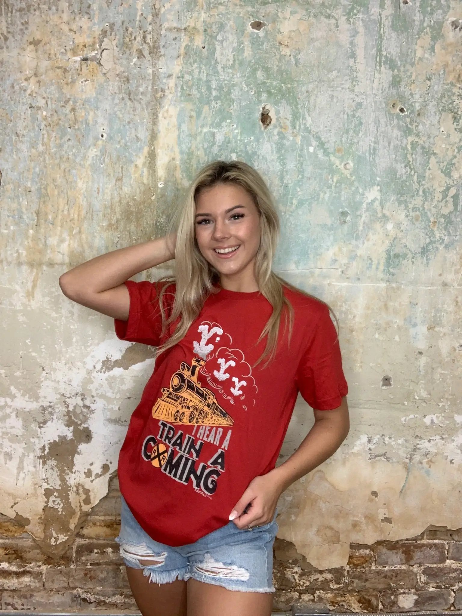 Honeysuckle Rose Boutique I Hear A Train Coming Yellowstone Tee 5 Honeysuckle Rose Boutique I Hear A Train Coming Yellowstone Tee - Image 3