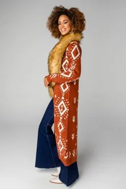 Buddy Love Emma Long Cardigan - Rust -Skirt Sales Store image 64cadbf2 cd5b 4c7b 92cd c8c5f8f532ca