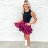 Buddy Love Presley Ruffle Mini Skirt - Fuchsia Cat -Skirt Sales Store image 73e46e5d 4f98 4454 8eb1 f1545839e58e