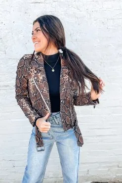 Buddy Love Cicely Corduroy Jacket-Snake