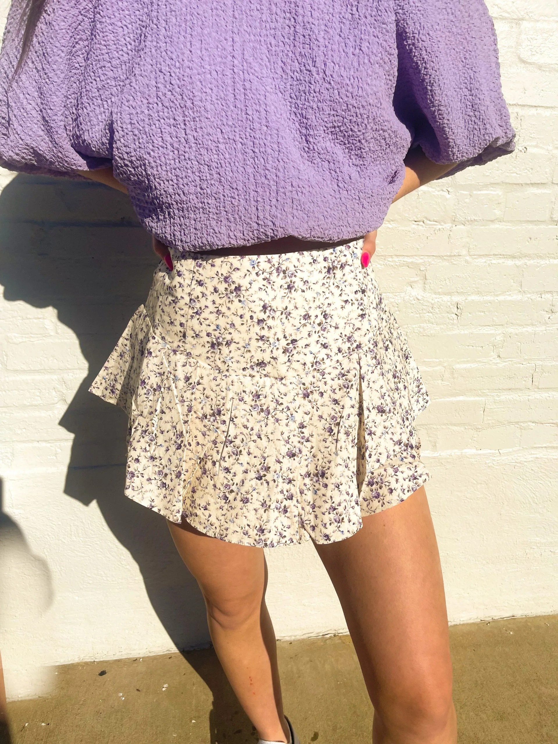 Honeysuckle Rose Boutique Ruthie Floral Skort 4 Honeysuckle Rose Boutique Ruthie Floral Skort - Image 2