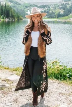 Buddy Love Emma Long Cardigan - Black