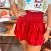 Queen Of Sparkles Red Metallic Swing Shorts -Skirt Sales Store image 8e03b918 a34c 42ca adf7 e6729731dee0
