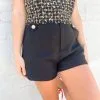 Honeysuckle Rose Boutique Luxe Button Shorts-Black With Gold Buttons -Skirt Sales Store image 9183cad8 c7f6 4caa 84c6 03ac9682745d
