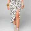 Buddy Love Marie Zip Front Midi Skirt - Tiger Sripes -Skirt Sales Store image 946be121 9208 4862 90d9 48736eca4f84