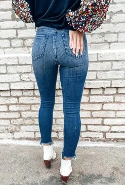Honeysuckle Rose Boutique Off Road Distressed High Waisted Jeans -Skirt Sales Store image 94a75161 0eca 4dab 8c0b 0b40f2b45077