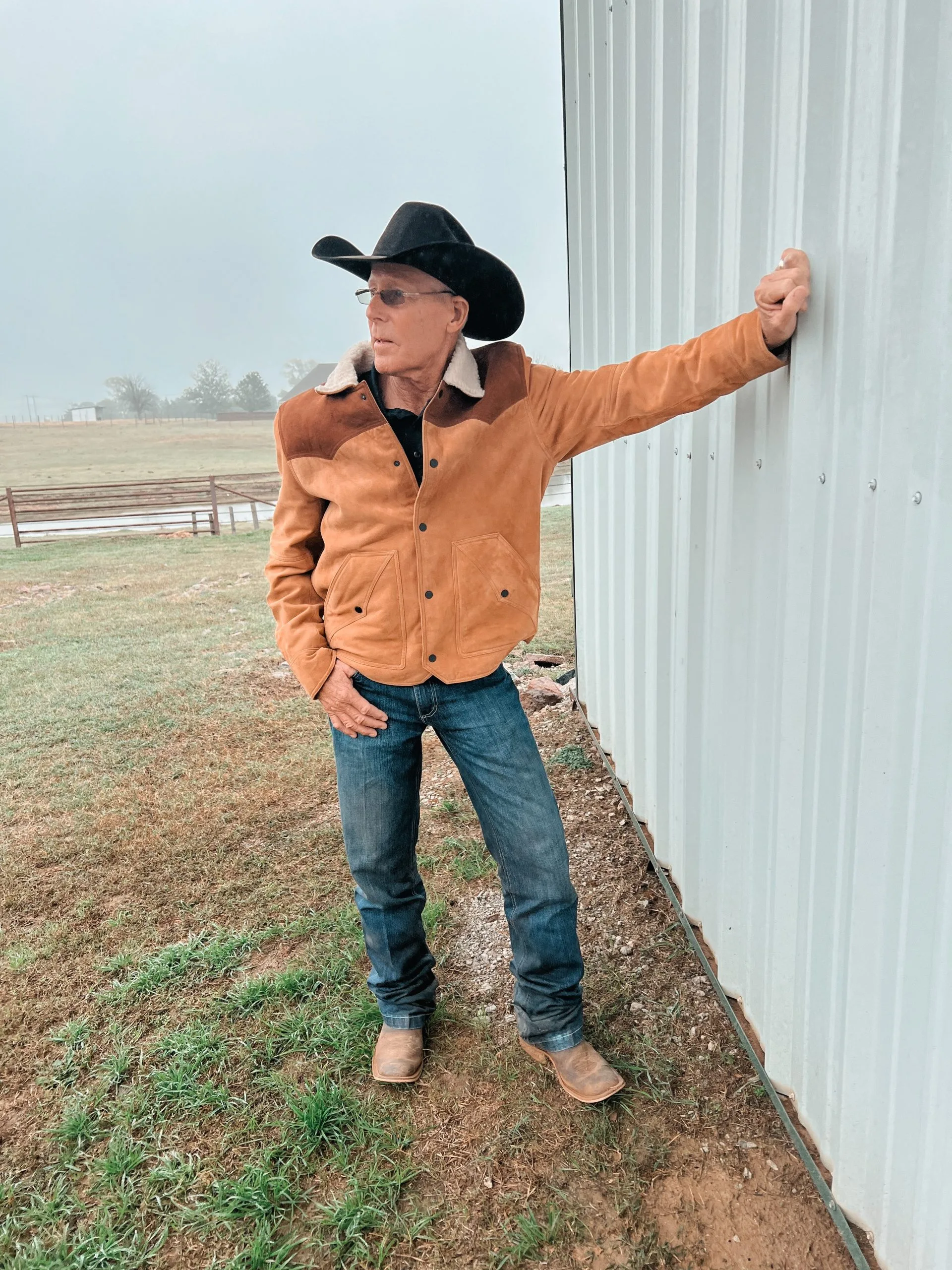 Men's Scully Tan Suede Leather Jacket 4 Men's Scully Tan Suede Leather Jacket - Image 2