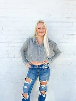 Honeysuckle Rose Boutique Porter Button Up Crop -Skirt Sales Store image 9ff72205 8244 47cd b111 0911fe6a43f1