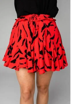 Buddy Love Presley Ruffled Mini Skirt-Raider