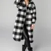 Buddy Love Rocky Long Plaid Shacket - Black -Skirt Sales Store image b9455f1d 534a 4692 906b 576d90bebc5b
