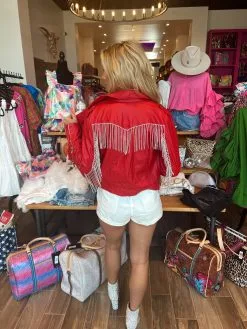 Buddy Love Rife Crystal Fringe Vegan Leather Jacket-Red -Skirt Sales Store image cee3a0db c3ad 4478 b4cc 764de2a7e92c