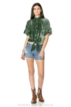 Double D Ranchwear Double D Ranch Canter Top - Lucky Shamrock