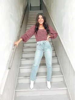 Buddy Love Bailey Smocked Back Top - Aster