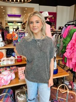 Honeysuckle Rose Boutique Made For The Shade Mineral Washed Tee -Skirt Sales Store image ea56813f 4c4e 45f1 b756 07f394b54ca9