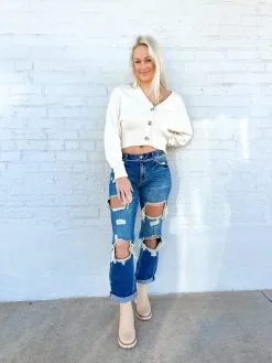 Free People Found My Friend Cardi-Cream