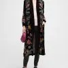 Johnny Was Tiarei Velvet Bishop Sleeve Kimono Coat -Skirt Sales Store nm 4436234 100714 m