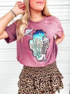 Honeysuckle Rose Boutique Space Cowgirl Graphic Tee